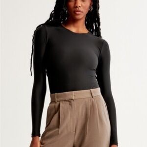 Abercrombie Soft A&F Collection Long Sleeve Bodysuit